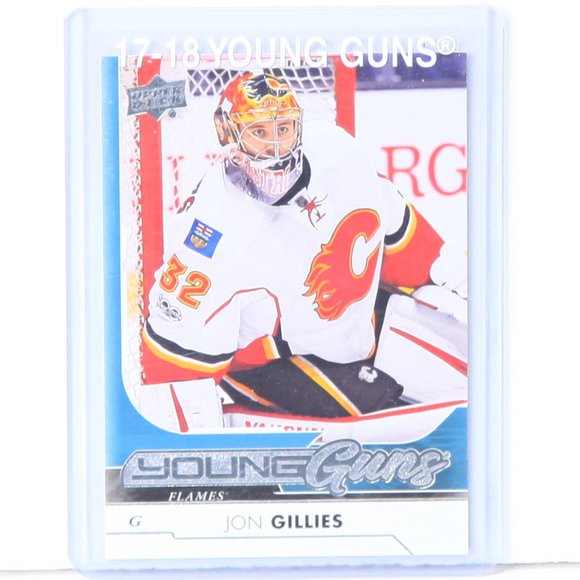 Jon Gillies Upper Deck Youngs Guns #206  2017/18 NHL Team: Calgary Flames Goalie - Picture 1 of 2
